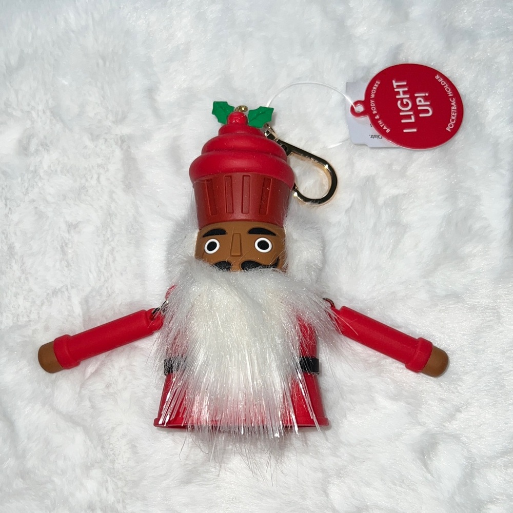 Bath & Body Works Black Festive Nutcracker Pocketbac Holder w/ Light-Up Feature